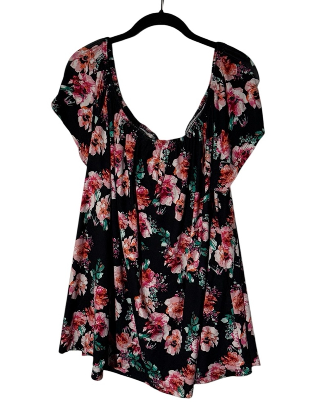 Sauci Plus Size 3X Floral Print Off the Shoulder Top